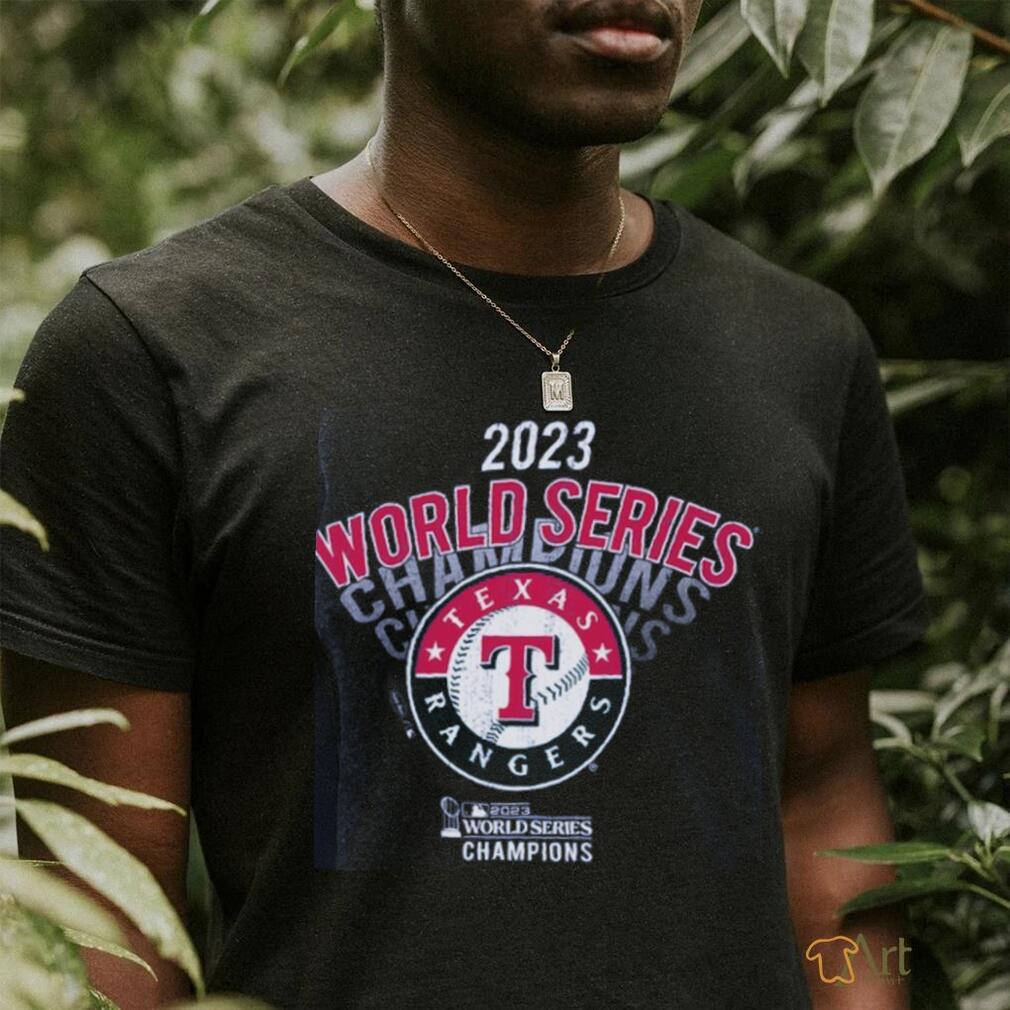 Texas Rangers Majestic Threads Women's 2023 World Series Champions  Oversized T-Shirt - Black
