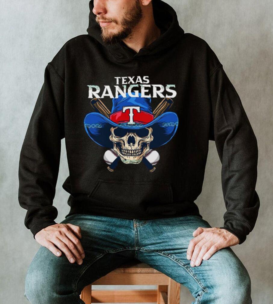 texas rangers skull shirt