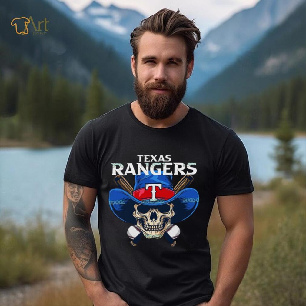 Texas rangers shop skull shirt