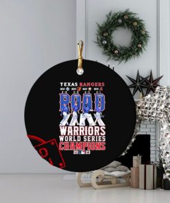 Texas Rangers WS Champions Abbey Road Warriors 2023 Signatures Ornament