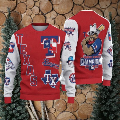 Texas Rangers – Maijor Baseball League Unisex Ugly Sweater