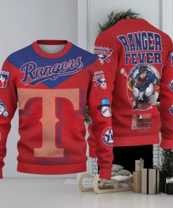Texas Rangers – Major League Baseball AOP Sweater Christmas