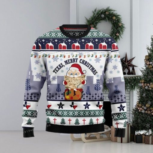 Texas Santa Christmas Ugly Sweater Party