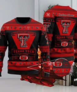 Texas Tech Red RaidSan Francisco 49ers Football Team Logo Ugly Christmas Sweater AOP Retail Custom Name