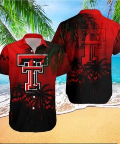 Texas Tech Red Raiders 3D Hawaiian Shirt Coconut Tree Tropical Grunge NCAA Summer Beach For Fans Gift