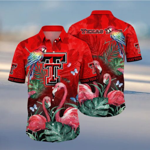 Texas Tech Red Raiders NCAA Hawaiian Shirt Lush Greenery Aloha Shirt