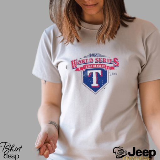 Texas rangers majestic threads 2023 world series confetti soft shirt