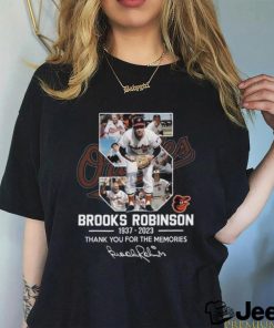 Thank You For The Memories Brooks Robinson 1937 – 2023 Signature T Shirt