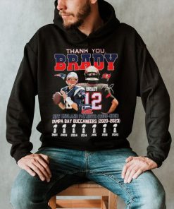 Thank You Tom Brady New England Patriots 2000 2019 And Tampa Bay Buccaneers 2020 2023 Signatures Shirt