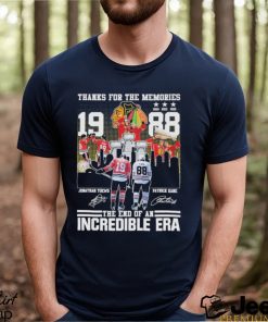 Thanks for the memories the end of an Incredible Era 2023 signatures shirt