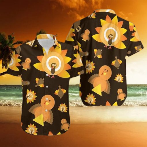 Thanksgiving Turkey Sun Hawaiian Shirt