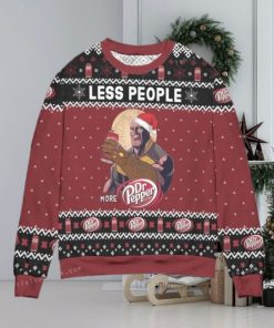 Thanos Less People More Dr. Pepper Snowflake Ugly Christmas Sweater