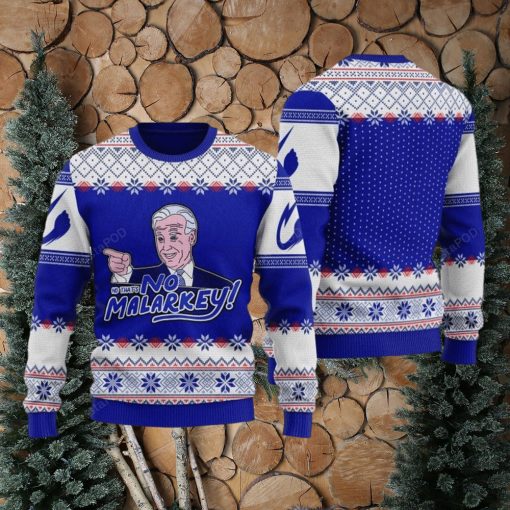 That’s No Malarkey Joe Biden All Over Print 3D Ugly Christmas Sweater