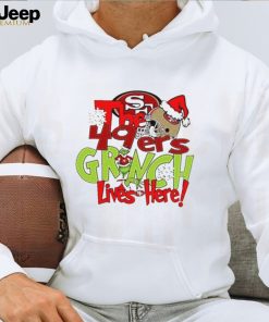 The 49ers Grinch Lives Here Christmas Shirt