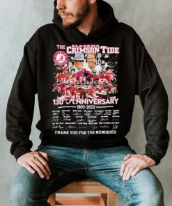 The Alabama Crimson Tide 130th Anniversary Signature Thank You For The Memories Shirt