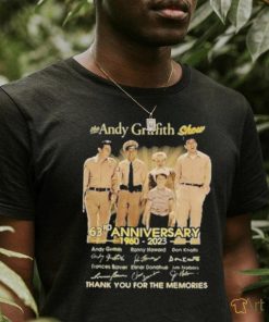 The Andy Griffith Show 63rd Anniversary 1960 – 2023 Thank You For The Memories Signature Shirt