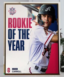 The Arizona Diamondbacks Corbin Carroll Is The 2023 National League Rookie Of The Year Winner Home Decor Poster Canvas