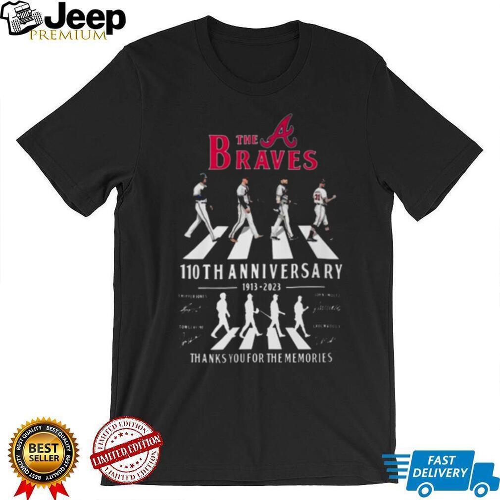 The Atlanta Braves Abbey Road 110th Anniversary 1913-2023 Thanks You For The  Memories Signatures Fan Gifts T-Shirt - Binteez in 2023