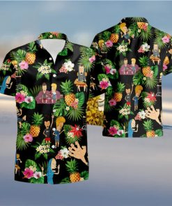 The Beavis And Butt Head Tv Show Summer Party Set 3D Hawaiian Shirt And Short Gift For Men And Women