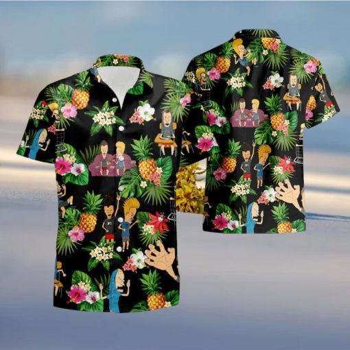 The Beavis And Butt Head Tv Show Summer Party Set 3D Hawaiian Shirt And Short Gift For Men And Women