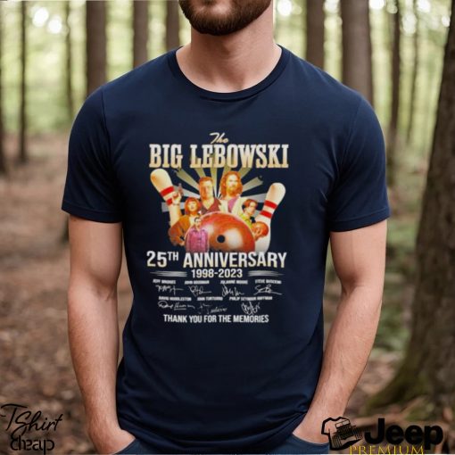 The Big Lebowski 25th Anniversary 1998 2023 Thank You For The Memories Official T Shirt