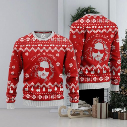 The Big Lebowski The Dude Abides Ugly Christmas Sweater 3D All Over Printed Shirts for Men and Women