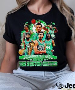 The Boston Celtics Basketball team signature Conference Finals NBA 2023 shirt