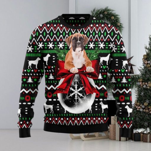 The Boxer Puppy Xmas Ugly Sweater