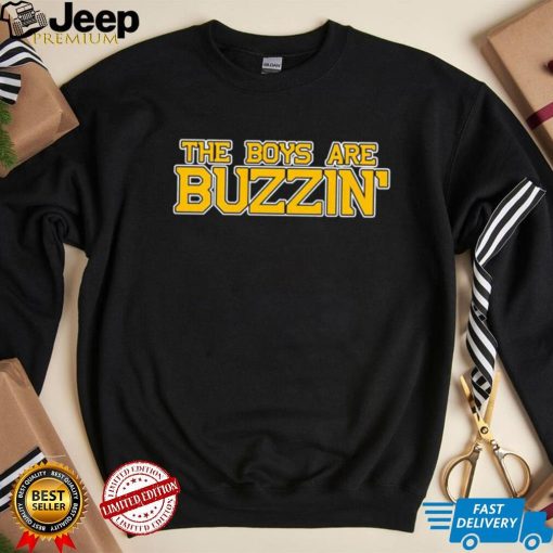 The Boys are Buzzin’ logo shirt