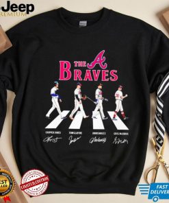 The Braves Chipper Jones Tom Glavine John Smoltz Greg Maddux Abbey Road signatures shirt