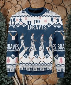 The Braves Walking Abbey Road Knitted 3D Sweater For Christmas