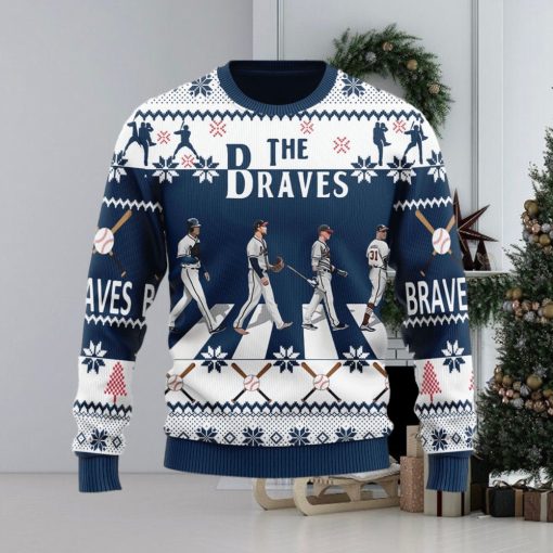 The Braves Walking Abbey Road Ugly Christmas Sweater Christmas Gift For Men And Women