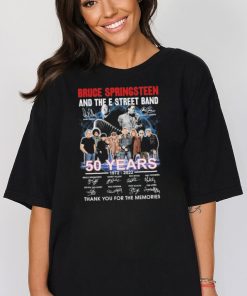 The Bruce Springsteen E Street Band 1972 2022 50 Years Signatures Graphic T Shirt