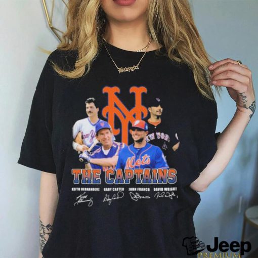 The Captains Keith Hernandez Gary Carter John Franco David Wright Signature Shirt