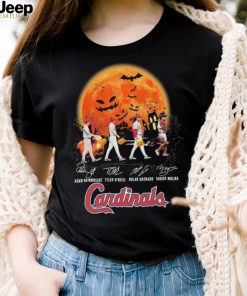 The Cardinals Adam Wainwright Tyler O’neill Nolan Arenado And Yadier Molina Abbey Road Halloween Signatures Shirt