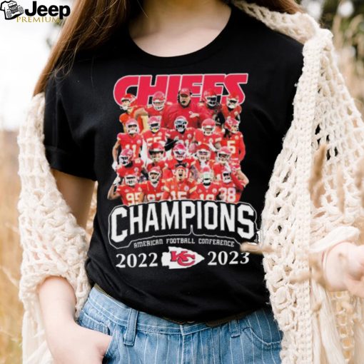 The Chiefs Champions American Football Conference 2022 2023 Super Bowl LVII Shirt