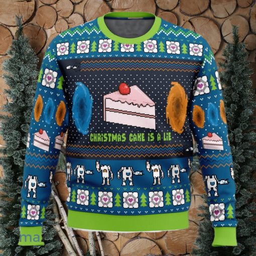 The Christmas Cake Is A Lie Portal 2 Xmas Ugly Christmas Sweater Christmas Gift For Men And Women