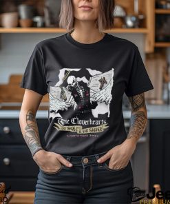 The Cloverhearts Winter EU Germany Tour 2023 Frankfurt Merch, The Cloverhearts Sick And Scared Skeleton Winter Tour T Shirt