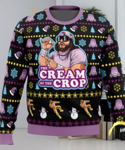 The Cream Of Crop Macho Man Randy Savage Pro Wrestling Ugly Christmas Sweater