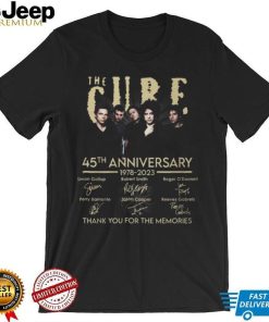 The Cure 45th Anniversary 1978 – 2023 Thank You For The Memories Shirt