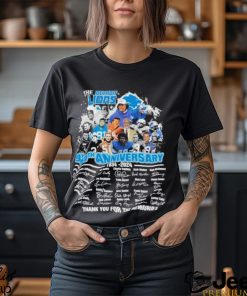 The Detroit Lions 90TH Anniversary 1934 2024 Thank You For The Memories Signatures Shirt