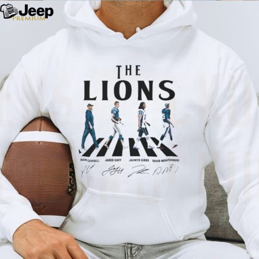 The Detroit Lions Walking Abbey Road Signatures Football Shirt