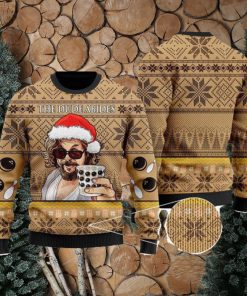 The Dude Abises The Big Lebowski Ugly Sweater Christmas Big Lebowski Wool Ugly Christmas Sweater