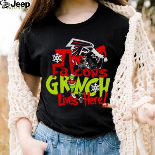 The Falcons Grinch lives here Christmas shirt