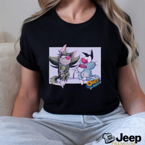 The Funny Cat Cartoon Oggy And Cockroaches Shirt