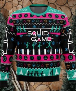 The Game is On Squid Game Christmas Sweater Woolen 3D Sweater Gift For Men And Women