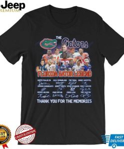 The Gators Florida Gator Legend Thank You For The Memories Shirt