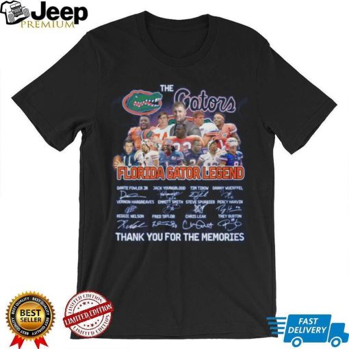 The Gators Florida Gator Legend Thank You For The Memories Shirt