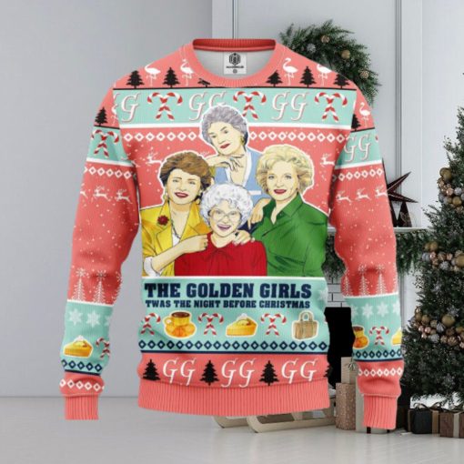 The Golden Girls Twas The Night Before Christmas AOP Print Christmas Ugly Sweater For Men Women