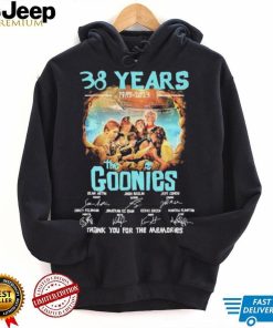 The Goonies 38 Years 1958 2023 Thank You For The Memories Signatures Shirt